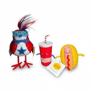 Sun Squad Featherly Friends Hero & Felt Figures Set - Patriotic Decor
